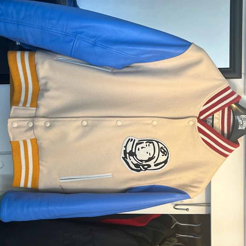 Size XL Billionaires Boys Club logo-patch Bomber jacket.